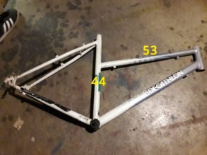 Cadre VTC Rockrider pour 26&Prime; (Découpé)