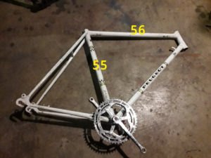 Cadre Peugeot blanc (55cm)
