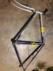 Cadre Peugeot violet (Vendu)