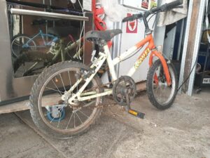 Vélo enfant Aswell orange et blanc 16&Prime;
